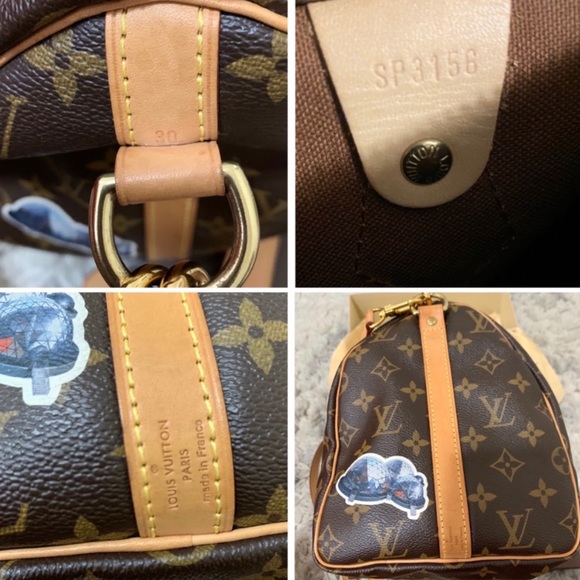 😍LIMITED EDITION LOUIS VUITTON Monogram Canvas World Tour Speedy Bandouliere 30 - Picture 14 of 15